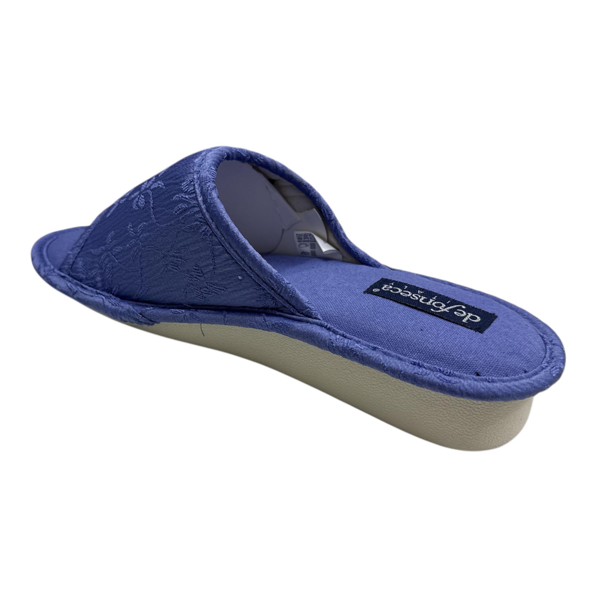 DeFonseca Pantofole Donna Mod De Terni WC36, Ciabatte Punta Aperta in Cotone Memory