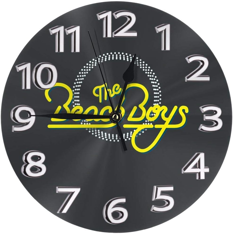 Amazon.co.jp 置き時計 ウォールクロック The Beach Boys ウォールクロック 音しない 室内 に 飾り 部屋