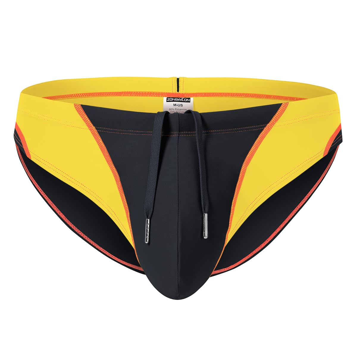 BIATWOWR Sexy Low Rise Swim Trunks - Bulge Pouch, Adjustable Drawstring Comfort