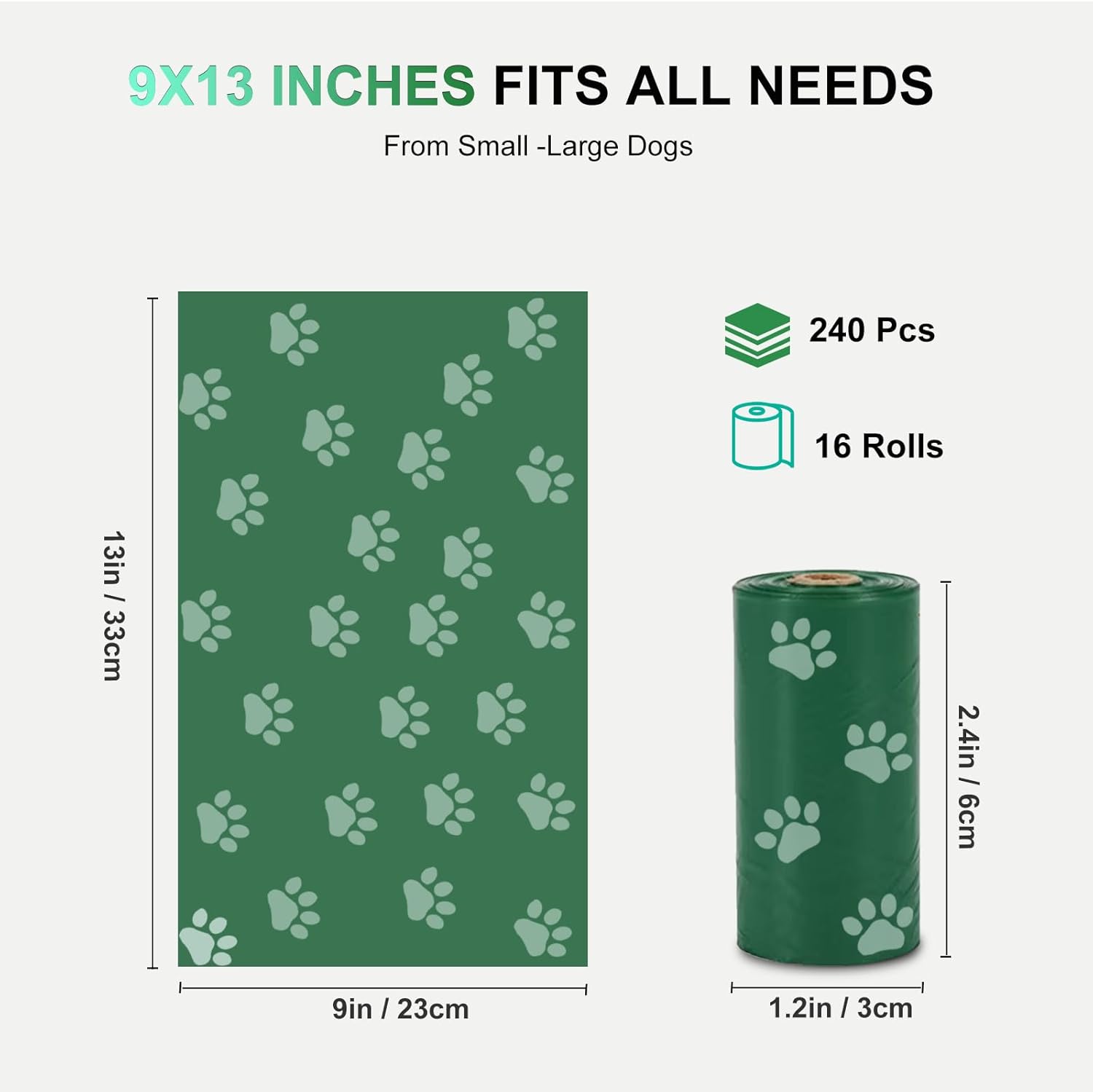 Essential 240Pcs Dog Poop Bags: Leak-Proof & Scented for Hassle-Free Walks!