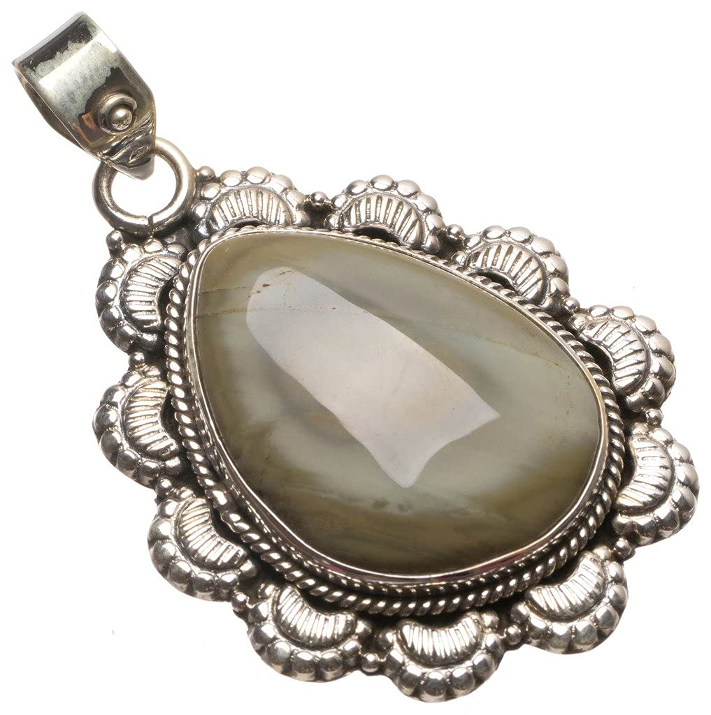 Pendentif Imperial Jasper StarGems argent 925 unique T2879