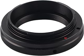 QANYEGN Camera Lens Adapter, Lens Mount Adapter, T2/T Mount Aluminum Lens Adapter for DSLR 650D 60D 550D