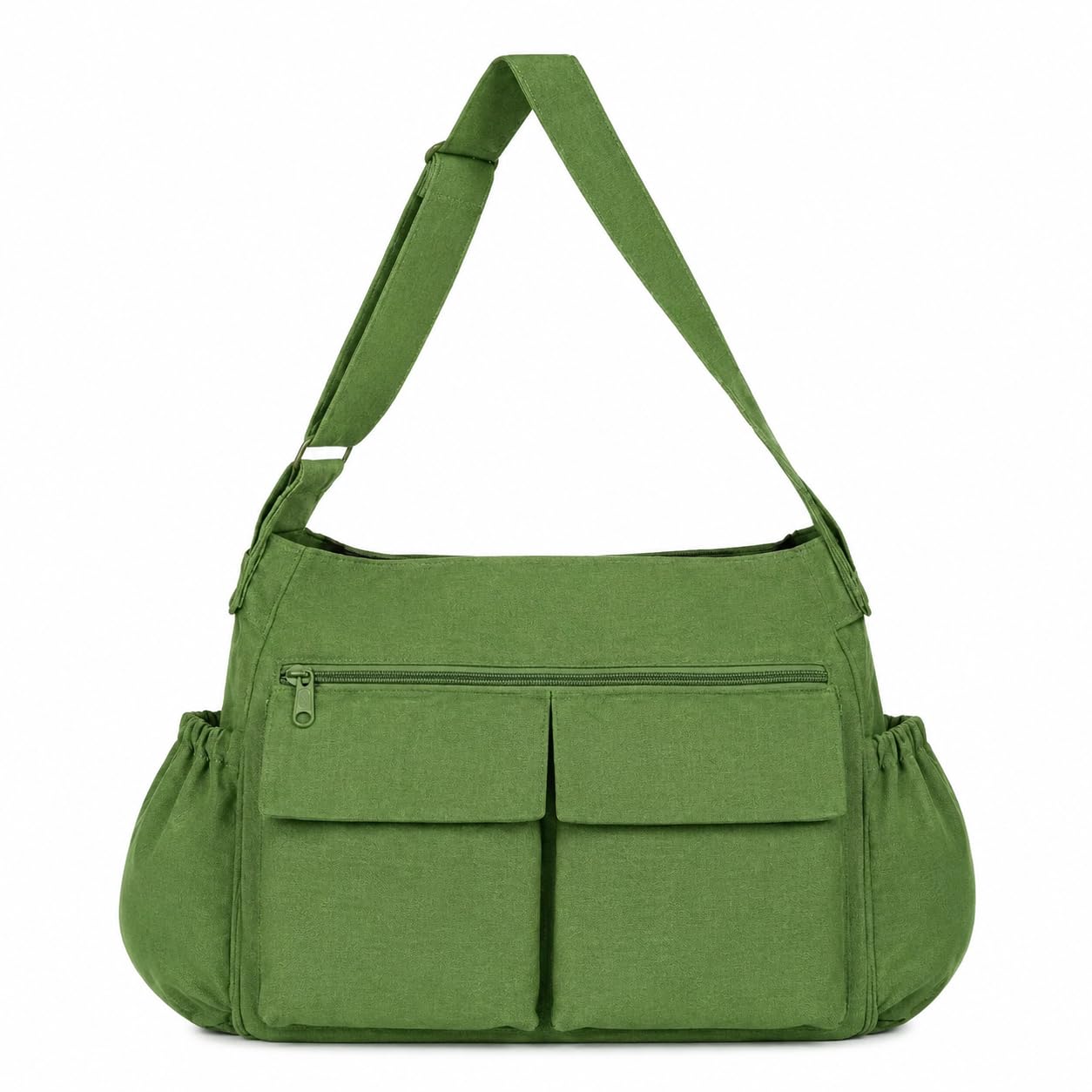 City Ranger Canvas Messenger Bag Olive for Men & Women | Cotton Shoulder Bag for Office, Travel, College & Daily Commute-image-33