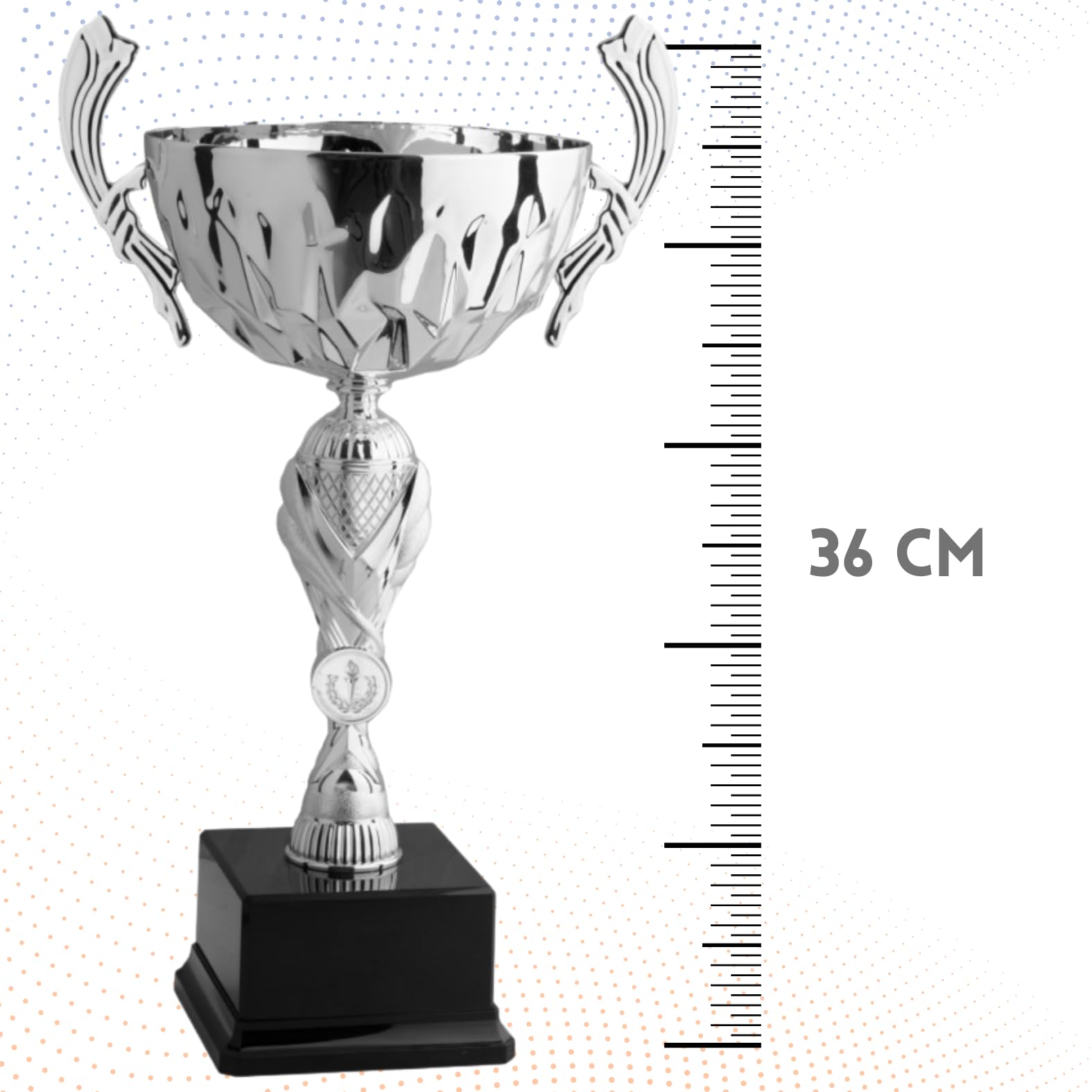 Coppa Trofeo Personalizzabile Grande in Metallo Varie Misure Calcio, Fantacalcio, Tennis, Padel, Basket Premiazioni Sportive ed Eventi con Targhetta Personalizzata cod 8.591