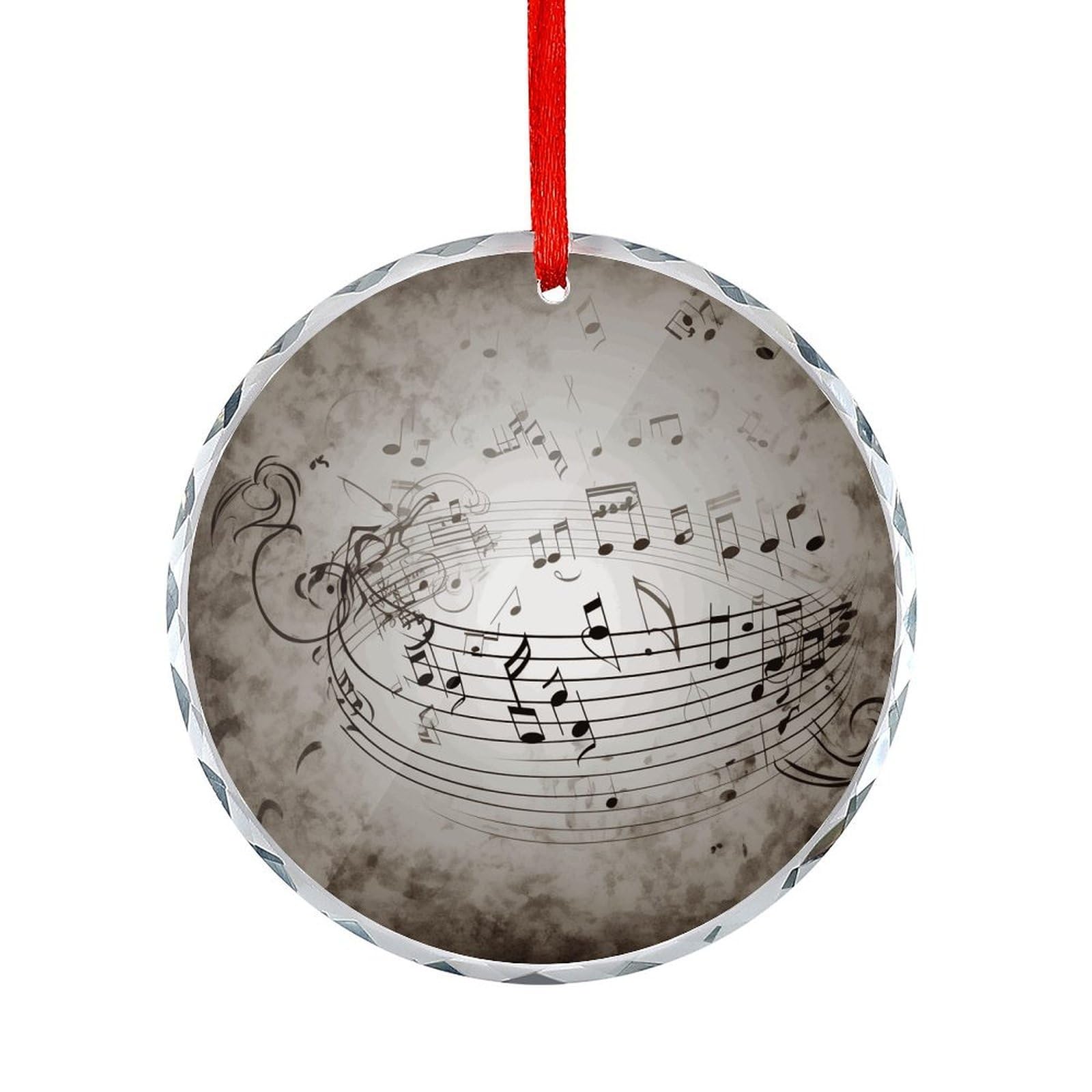 Btcowzrv Style Music Note Wall Round Ornament Hanging Pendant Decor