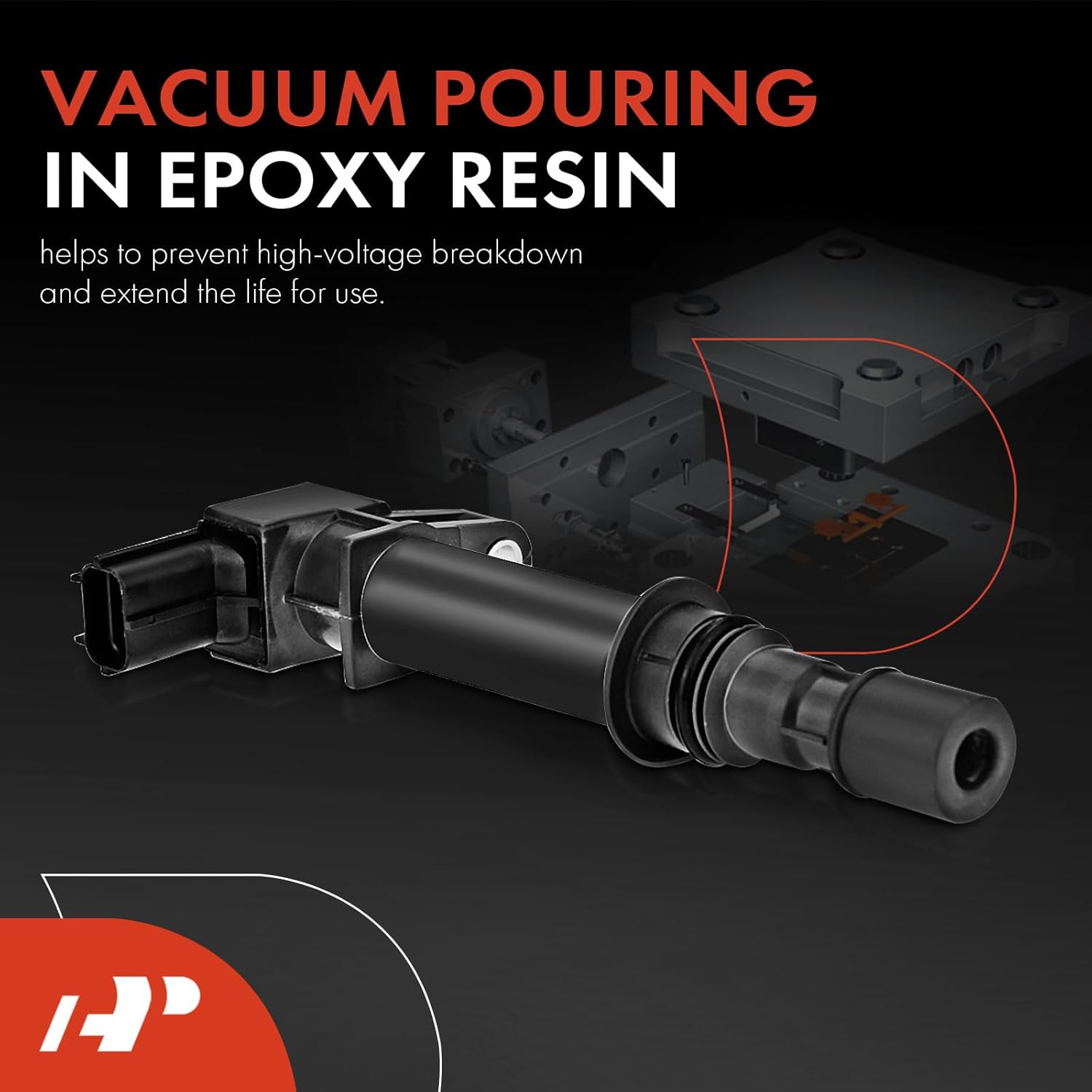 A-Premium Engine Ignition Coil Packs Compatible with Dakota Ram 1500 2002-2008 Durango 2004-2008 Jeep Commander Grand Cherokee 2005-2008 V6 3.7L 6-PC Set