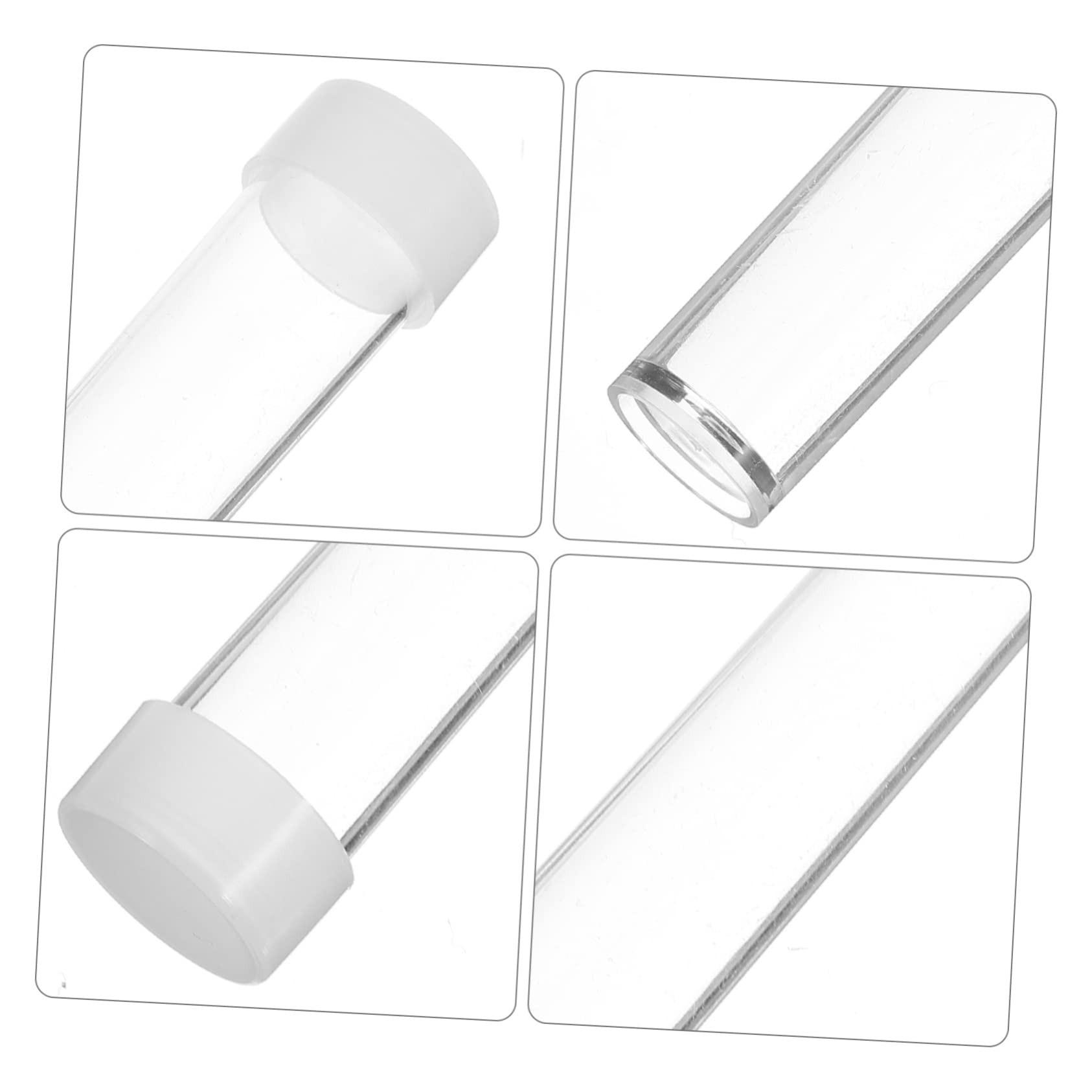 Healeved 4 Set Di Contenitori Per Provette in Plastica Per Laboratorio Scientifico Perline Decorazioni Per Feste 30 Pezzi * 4