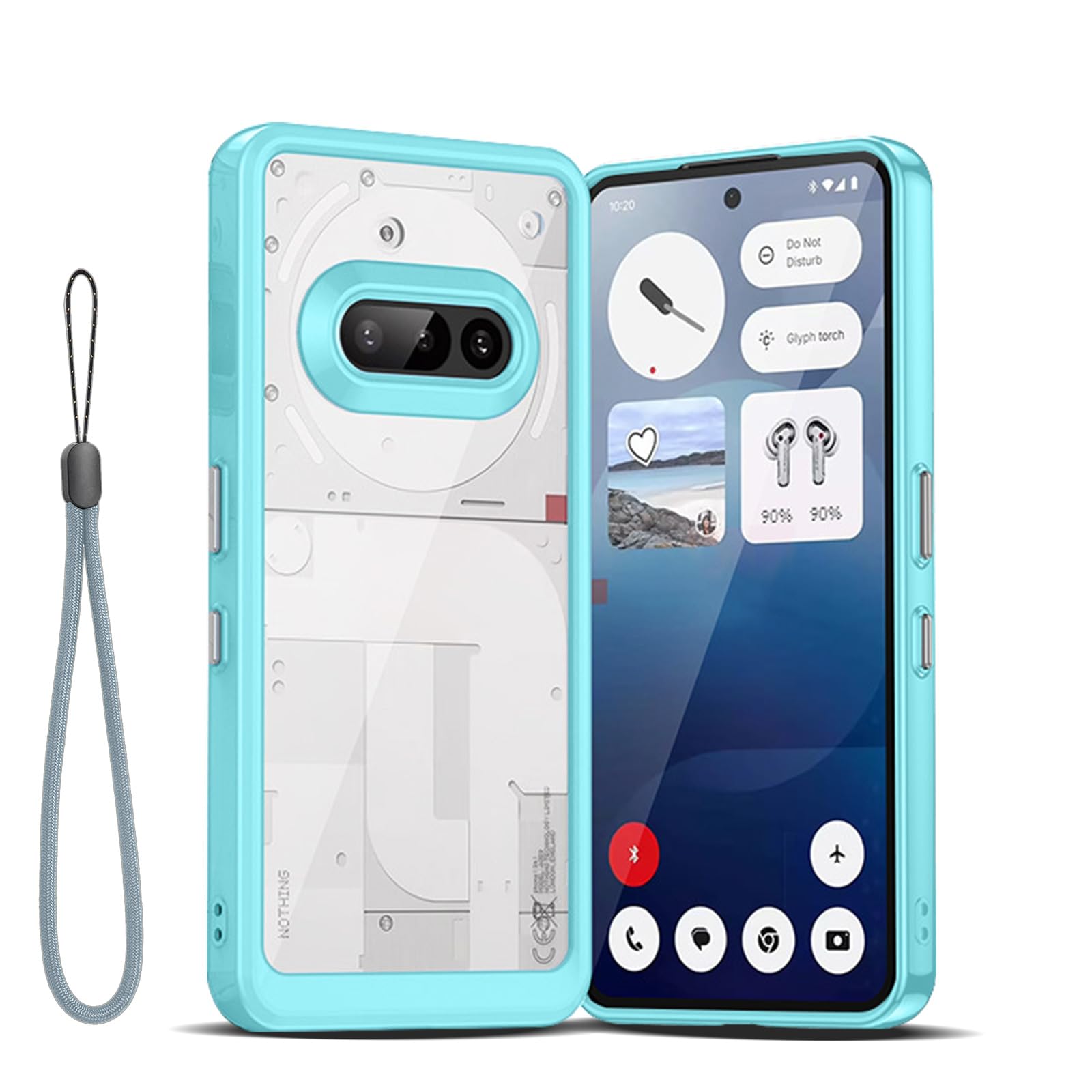 Nothing Phone (3a) ブルー 社外品ケース付き Amazon.co.jp: Nothing Phone（3a） 用 ケース カバー 全透明 クリア