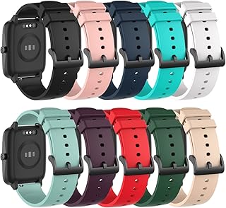 RuenTech 10-Pack Bands Compatible with Hero Band â…¢ Watch Band, Quick Release Silicone Watch Straps Soft Wristband for Hero Band iii Smart Watch (10-Pack)
