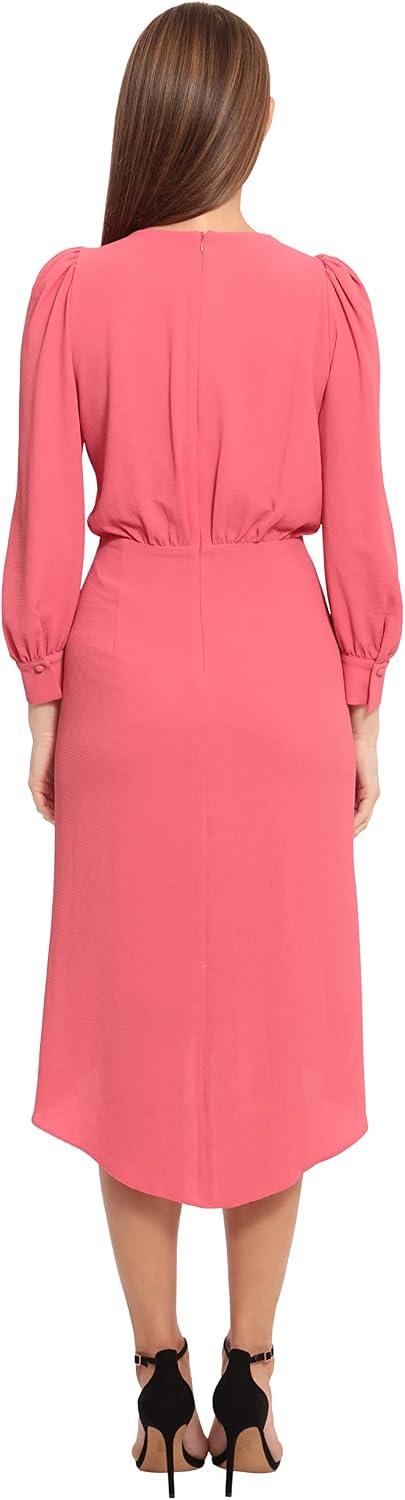 Maggy London Women's Maggy London Women's Dresses Long Sleeve Catalina Crepe Dress Workwear Event Guest of Wedding