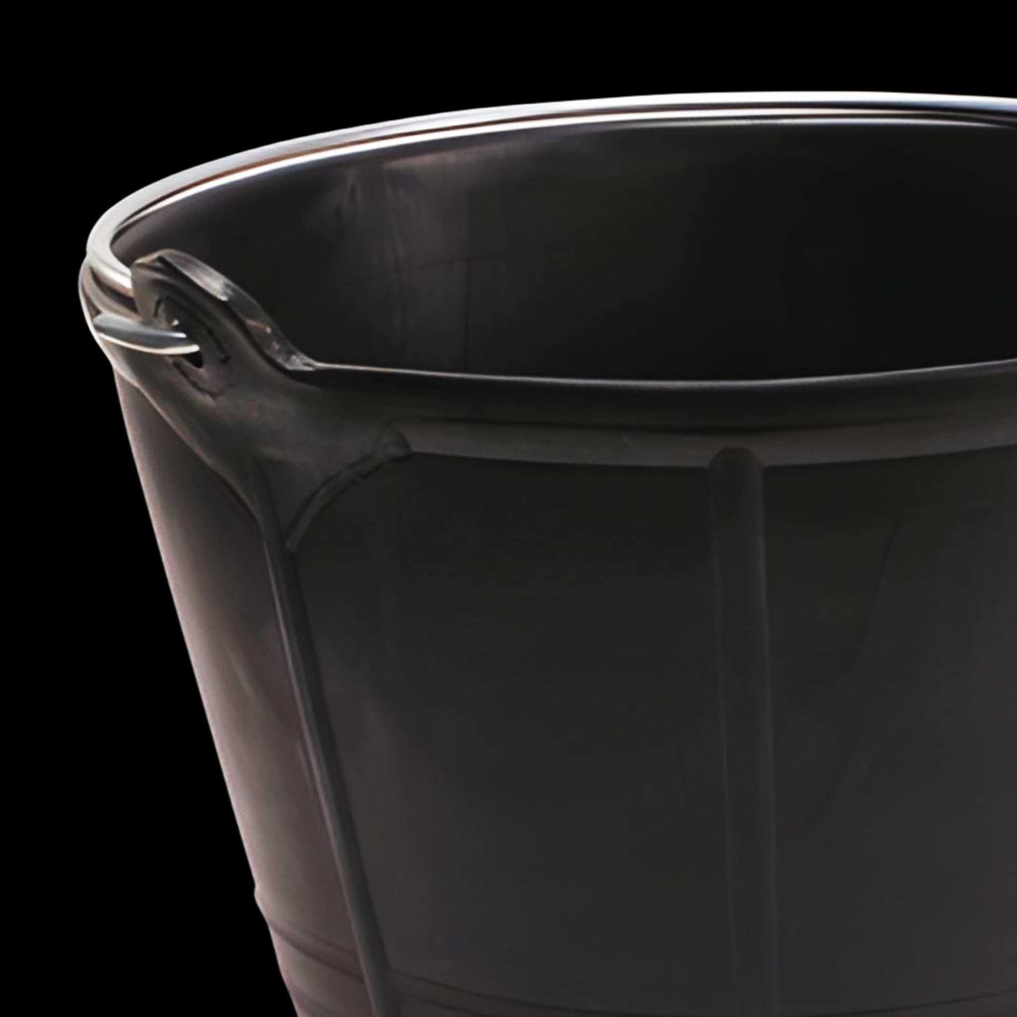Bricoloco Caldereta de albañil, plástico HDPE engomado de 11 litros. Cubo Obra, jardín, Agricultura (10)