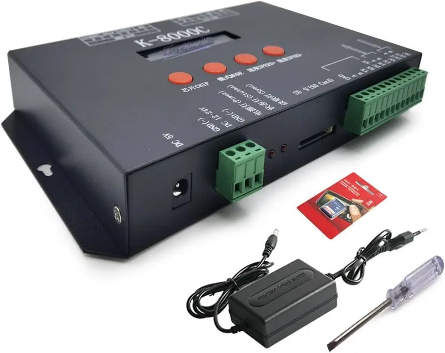K-1000C K-4000 K-8000C T-790K LED Pixel Controller SK6812 WS2812B WS2811 WS2818 WS2813 WS2801 LED Pixel Program Controller(K-8000C)