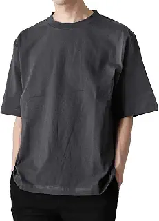 (アローナ)ARONA 無地 Tシャツ オーバーサイズ メンズ ５分袖 半袖 ストレッチ 6.6オンス /Y