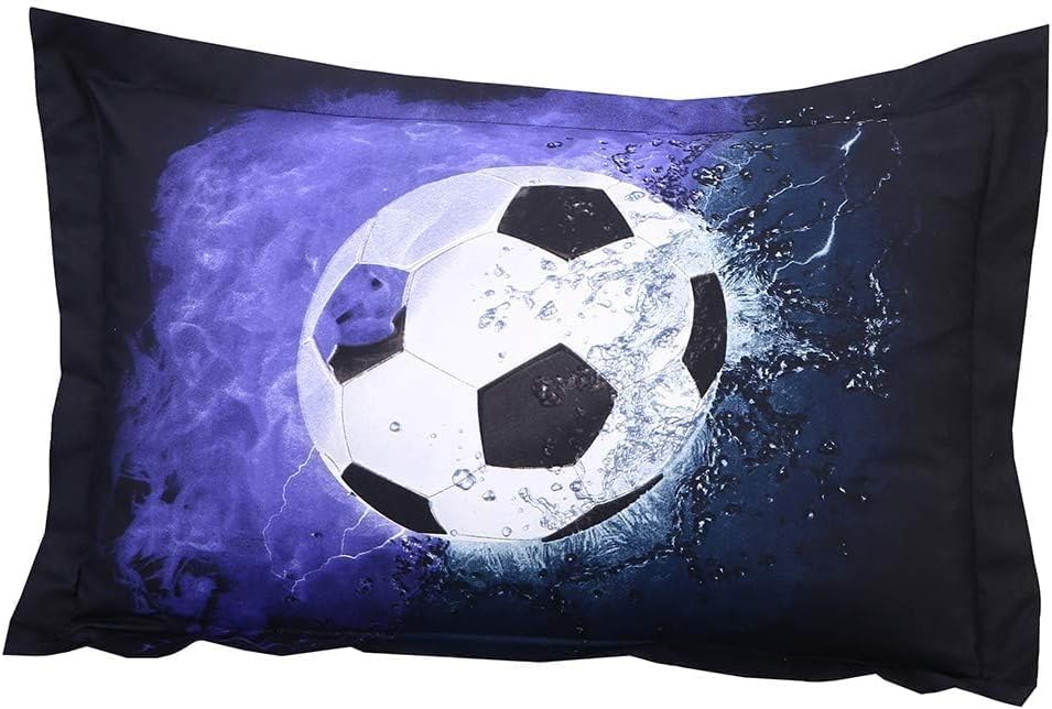 SDIII 4PCS Soccer Sheets Set Twin, Soft Microfiber Sports Bedding Sheet, Fade Resistant, Hotel Luxury Sport Bed Sheet for Boys Girls Kids Teens - Image 6