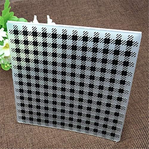 Small Square Background Print DIY Plastic Embossing Folders for DIY Scrapbooking Paper Craft. Card Making Decoration Supplies