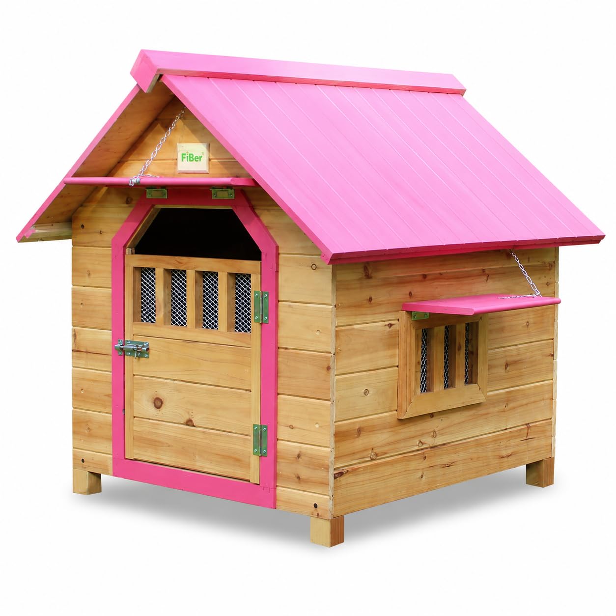 Amazon | YIY Rock-Solid 木製犬小屋 小型犬用 屋外用 高床式 通気設計