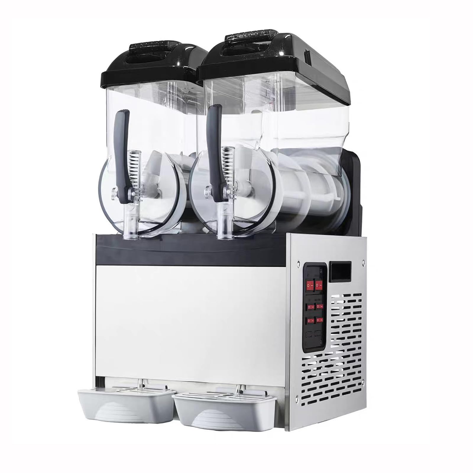 YXZQLOZ Commercial Slushy Machine Stainless Steel Frozen Drink Maker For Margaritas, Cocktails, Ice Cream Snow Cones