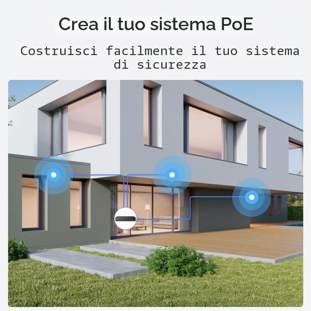 Reolink P330 Cámara Vigilancia IP Poe Interior y Exterior UltraHD 4K Visión Nocturna