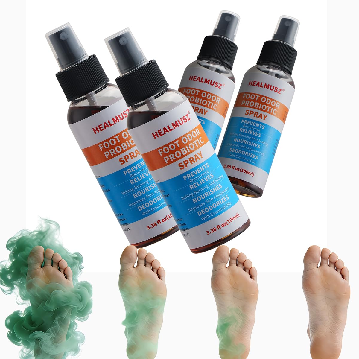 Foot Fungus Treatment Extra Strength Spray Foot Treatment Odor Removement.Upgrade, exclusive sale,Dark Brown Liquid is Advanced Formula. (4 pic)