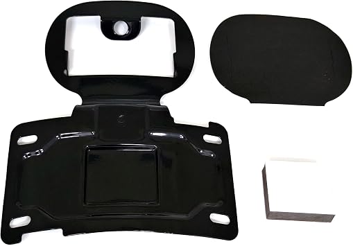 Motorcycle License Plate Frame License Bracket Mount Kit for Harley Electra Glide Road Ultra Limited CVO FLHTKSE FLHTCU FLHTCUL FLHTKL FLTRUSE Black