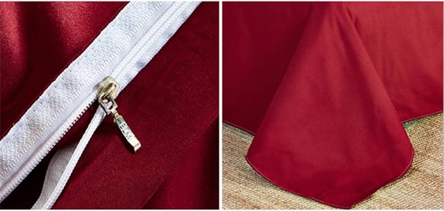 Rady ワインレッド シングルカバーピローカバーセット Rady ワインレッド シングルカバーピローカバーセット ベッドカバー 3