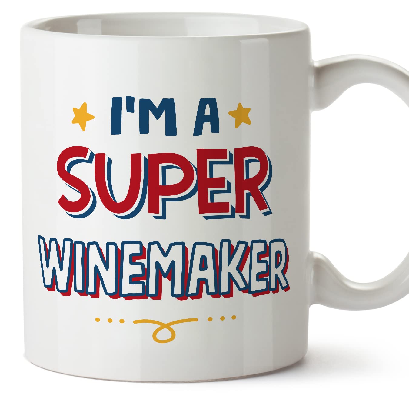 MUGFFINS Winemaker Mug - in English - I'm Super - Funny Gift for Colleagues - Ceramic 11oz Mug โ image 1