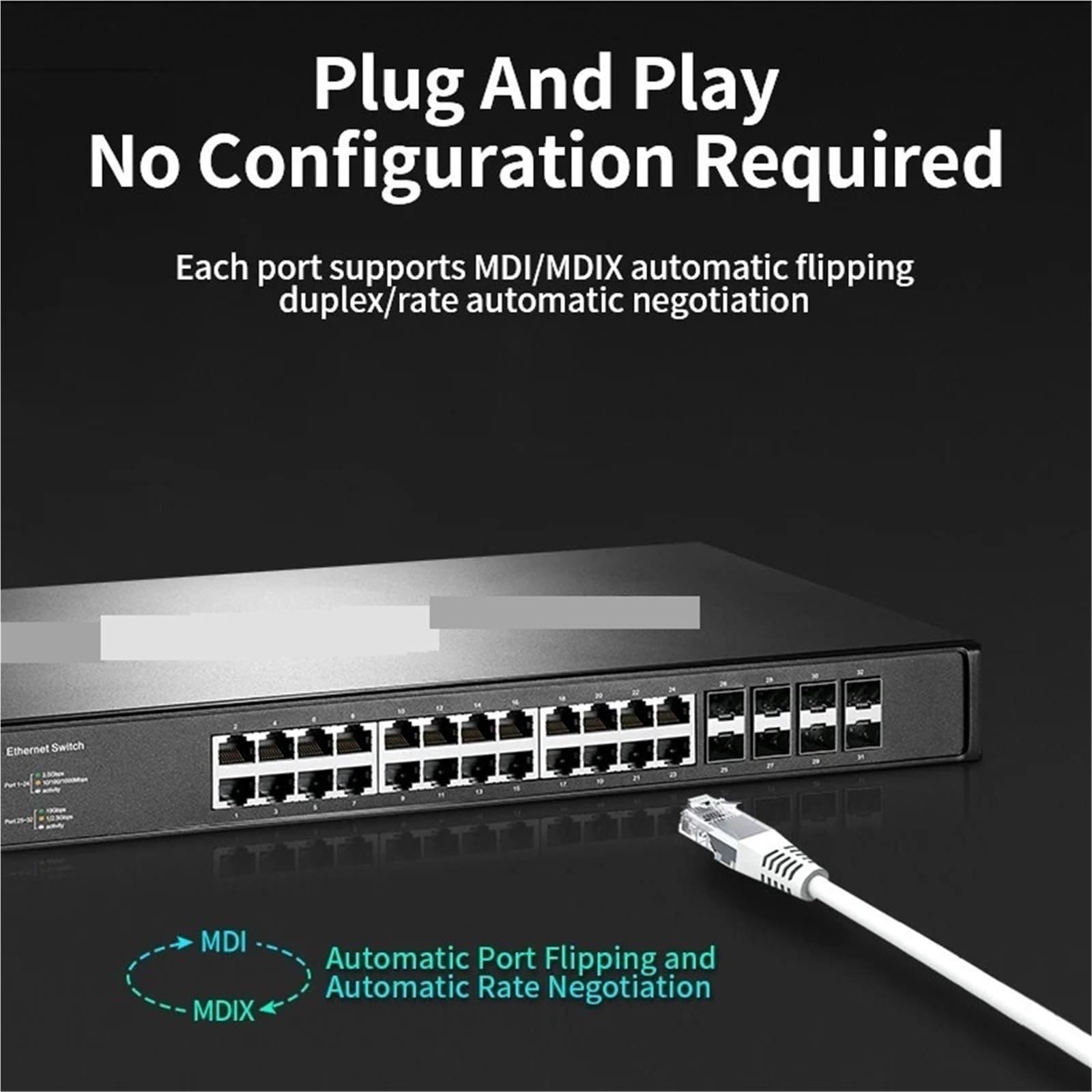 24 porte 2.5GbE Ethernet Switch 2500Mbps commutatore di rete con 10G SFP+Uplink Hub di rete Splitter Internet TL-SH1832 (adattatore US)