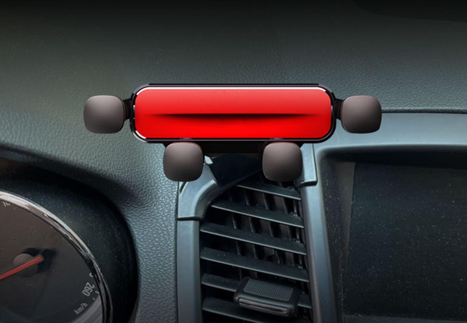 Car Phone Holder Mount for Buick Regal 2009-2013, Adjustable Cell Phone Holder for Car, 360° Flexible Rotation, Anti-Slip and Stable Car Phone Mount Cradle,B Red