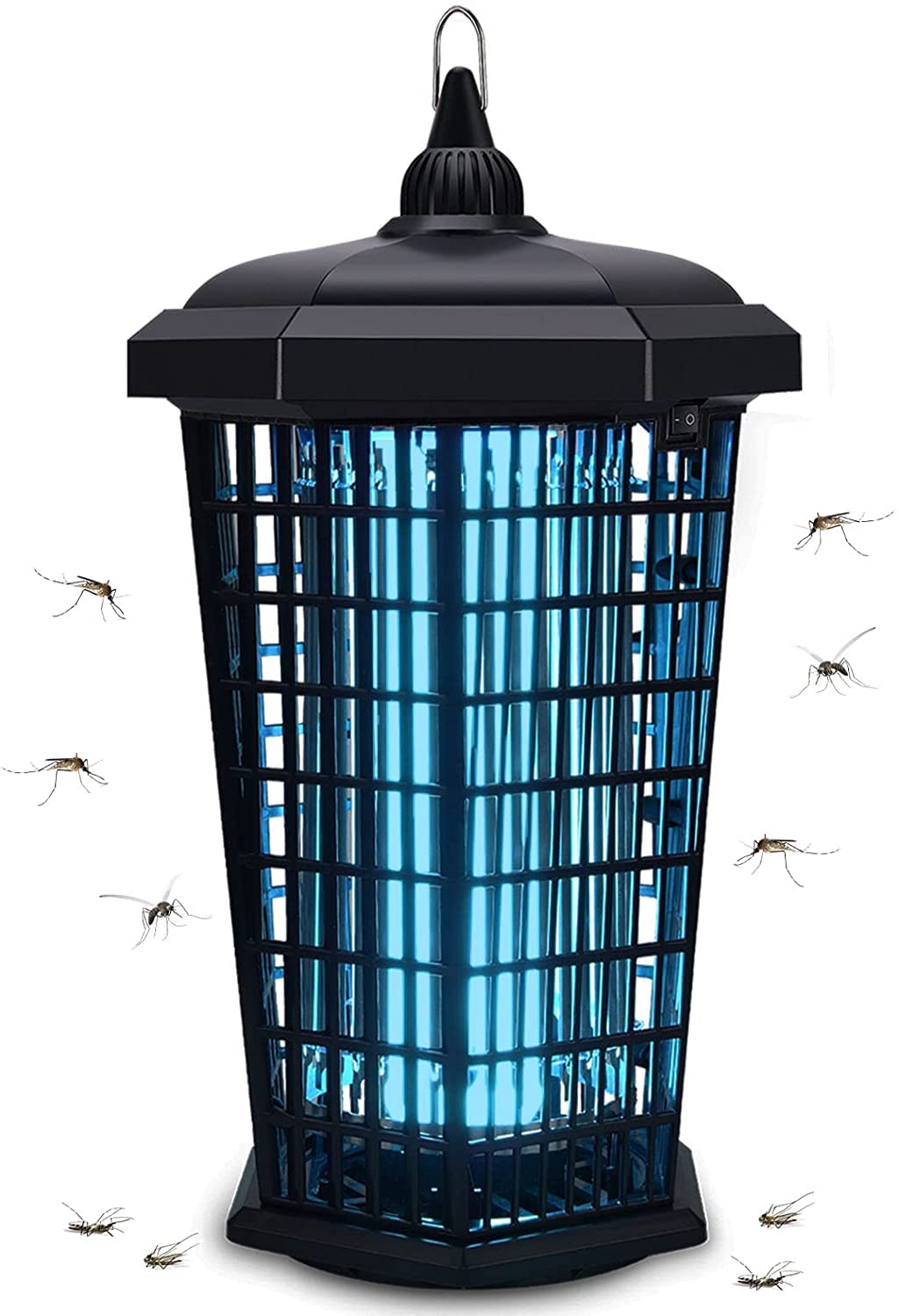 Outdoor Bug Zapper, قاتل الناموس Mosquito Killer lamp 30W Powerful Insect killer Mosquito Trap Fly Killer, Electric Insect Killer Lamp Catcher for Flies Waterproof Garden Backyard Patio Large Home