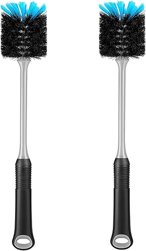 Cepillo de limpieza para botellas de agua, cepillo flexible de 13.5 pulgadas de largo con cerdas de larga duración, adecuado para botellas de agua,