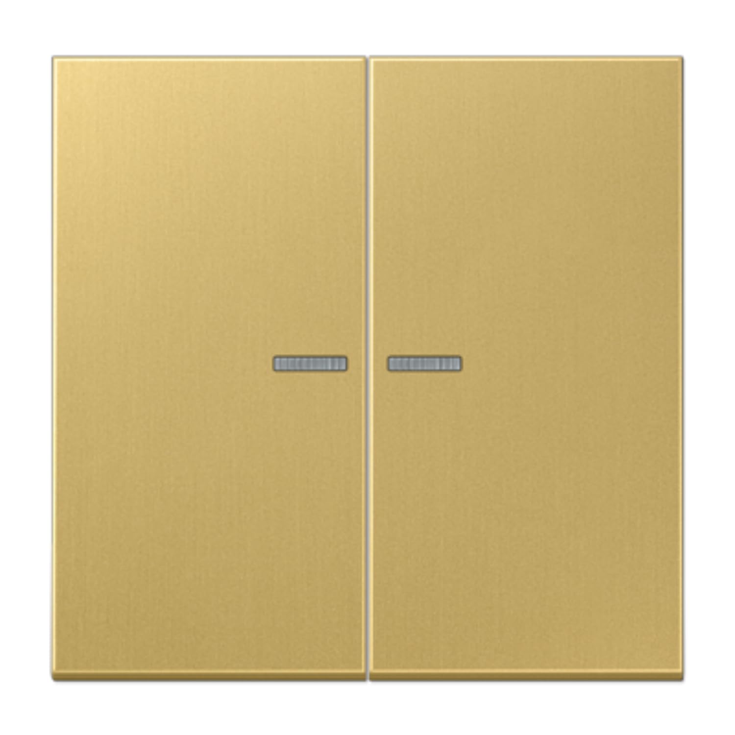 Bouton poussoir double JUNG en laiton pour une finition intérieure chic