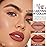 evpct 1Pcs Reddish Brown Matte Lip Liner and Liquid Lipstick Stain Makeup Set for Women, Cranberry Red Long Lasting Smudge Proof Lipstick labiales matte mate larga duracion listip 24 hours originales