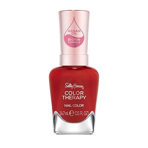 Miniatura 27 de Sally Hansen Nail Treatment Color Therapy Base Coat Infundido con aceite de argán Uñas saludables de larga duración, fortalecimiento y nutrición