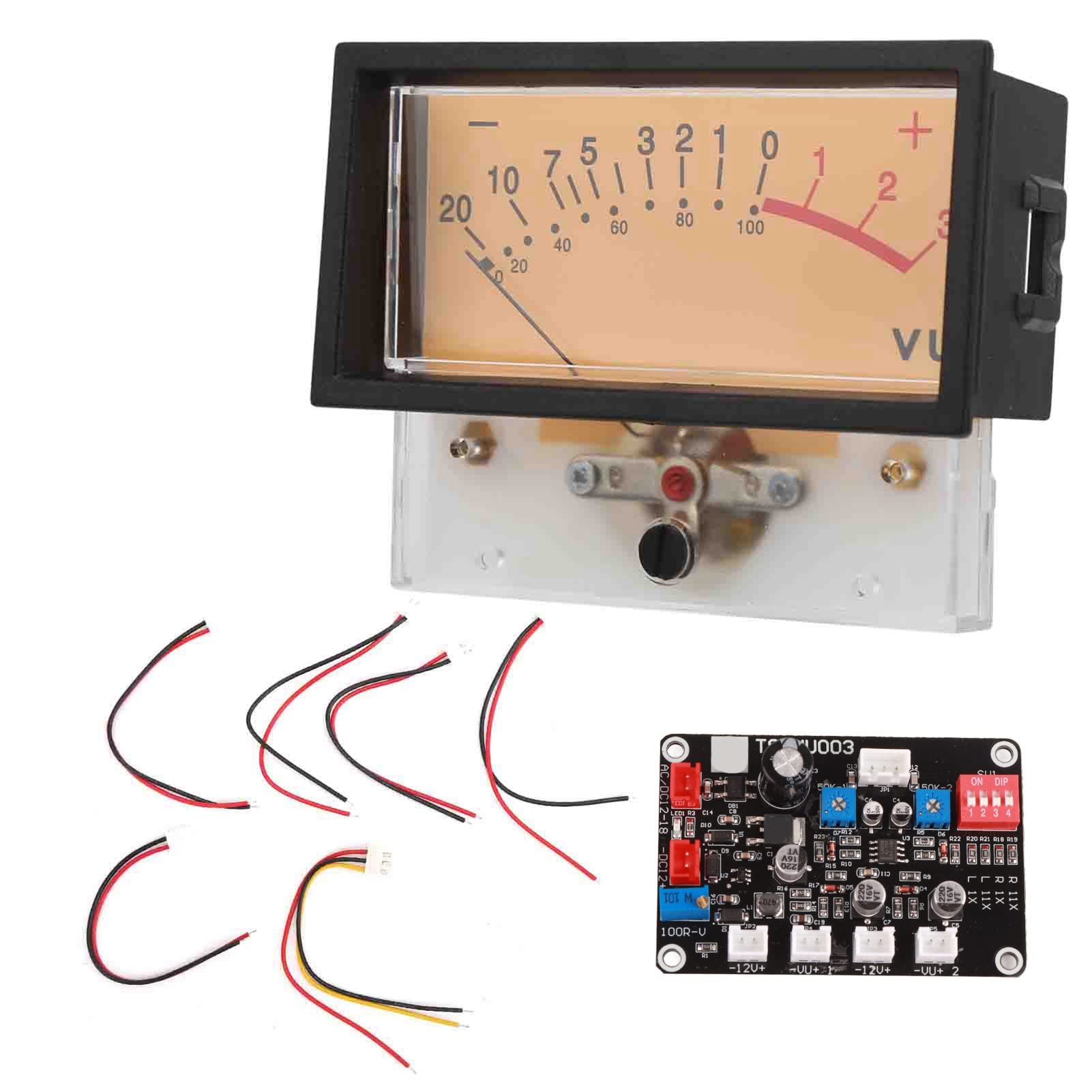 VU Meter Head DB Audio Level Tester mit Treiberplatine für Heimwerker