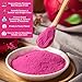 Fraunitsh Dragon Fruit Powder 3.52oz | Freeze Dried Pink Pitaya Powder | No Sugar & No Additives | Pure Red Pitaya Dragon Fruit Powder Food Coloring for Smoothie, Baking, Drinks & Vibrant Recipes