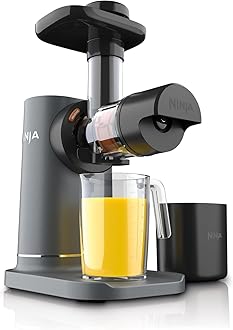 JC151 NeverClog BPA-Free Cold Press Juicer with Total Pulp Control and 2 One-Touch Programs (Machine Gray, Renewed)