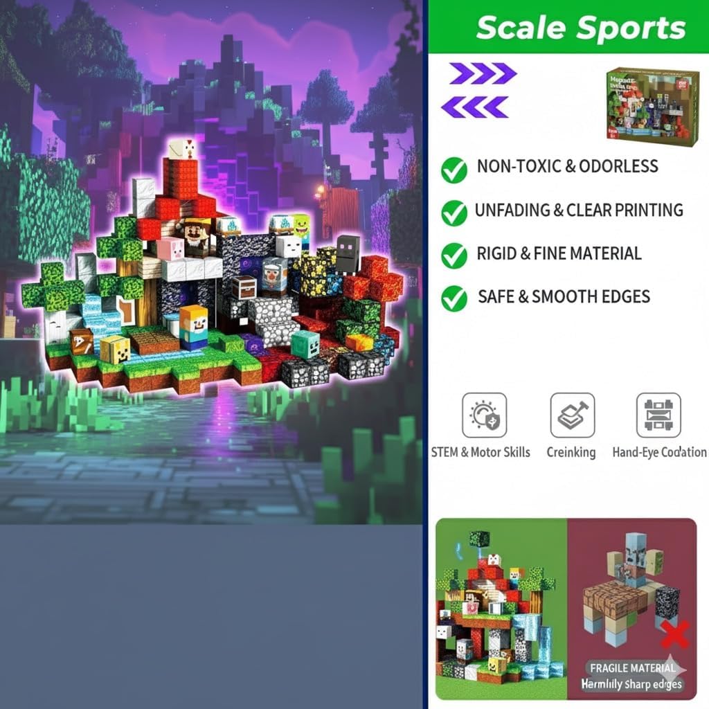 Magnetic Cubes Close Up