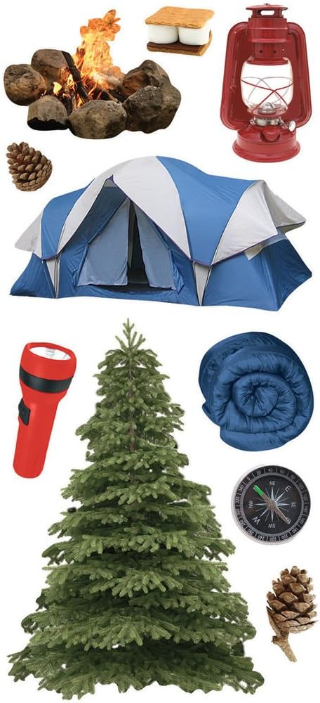 Camping Puffy 3d Stickers Set by Paper House