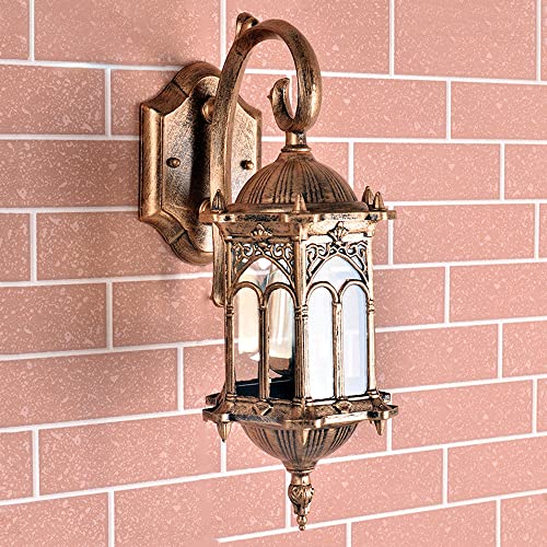 Lanternes d'extérieur la maison au style antique en verre et aluminium