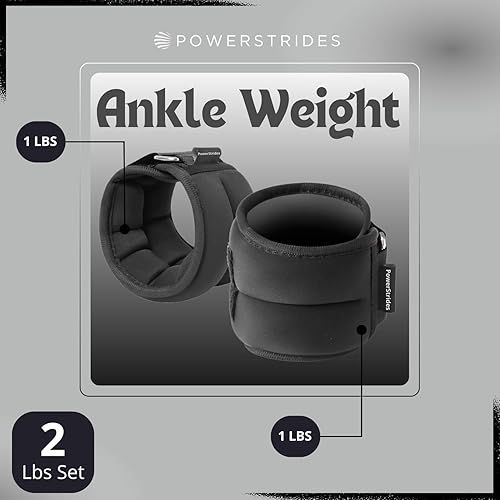 Miniatura 5 de Pulseras con peso las mejores pesas de muñeca y tobillo para hombres y mujeres, juego de 2 libras (1 libra cada uno), entrenamiento de peso ideal