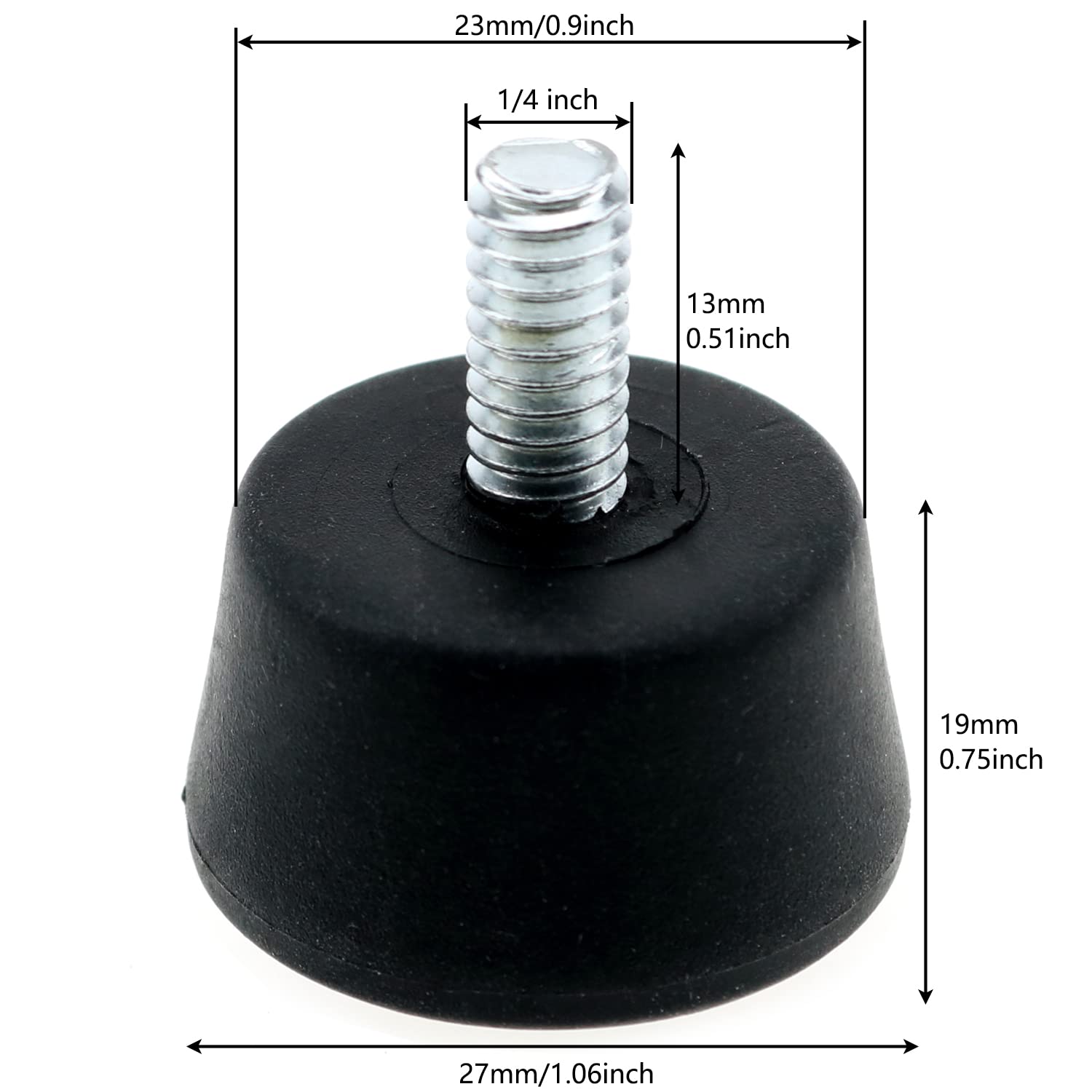 Piedini antiscivolo per treppiedi per fotografia SLR con angolo stabile Piedini antiscivolo per treppiedi per fotografia SLR con angolo stabile