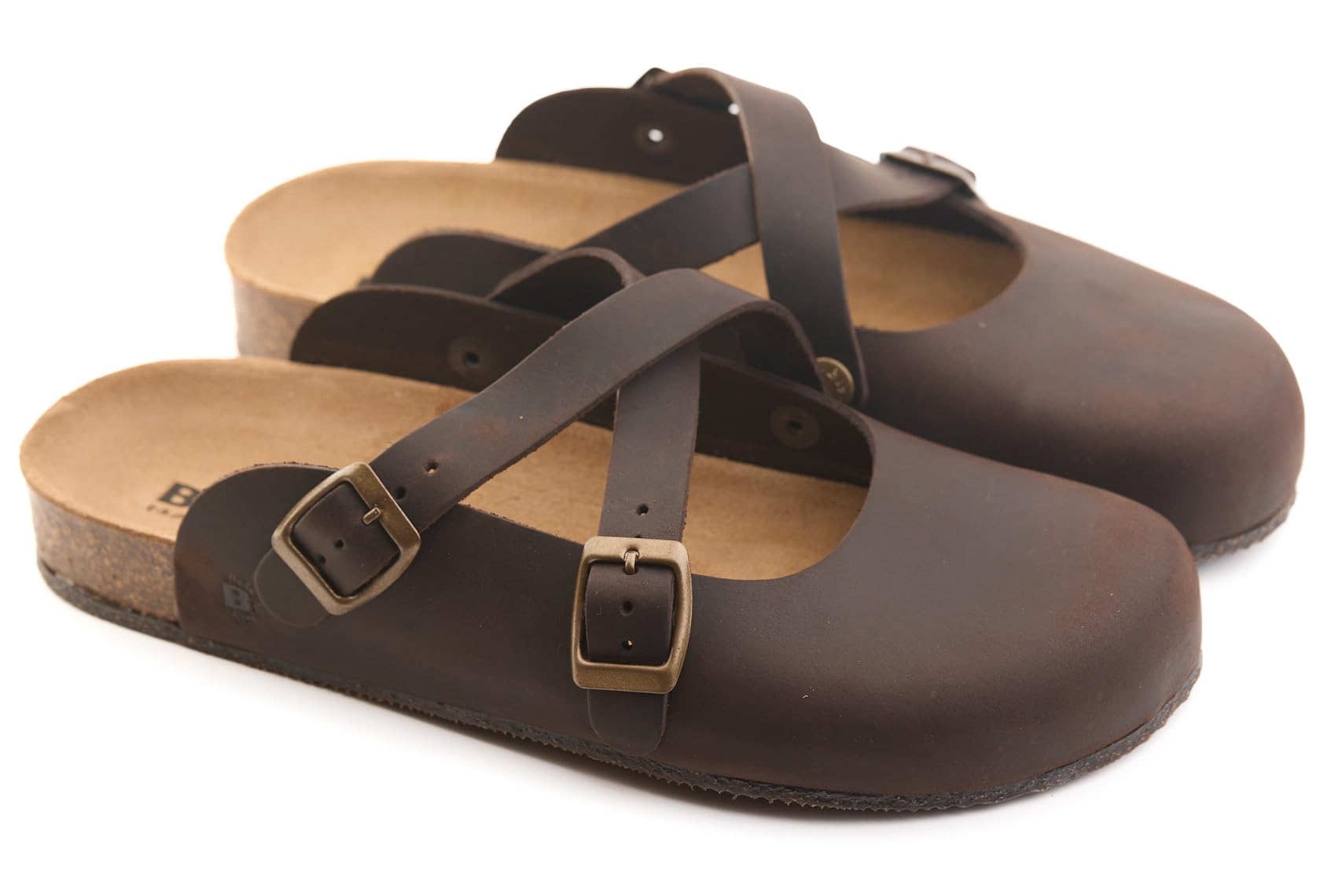 BIOLINE, Megan INGRASSATO, Scarpe Sabot Sandali Ciabatte Pelle Moda Casual Fashion