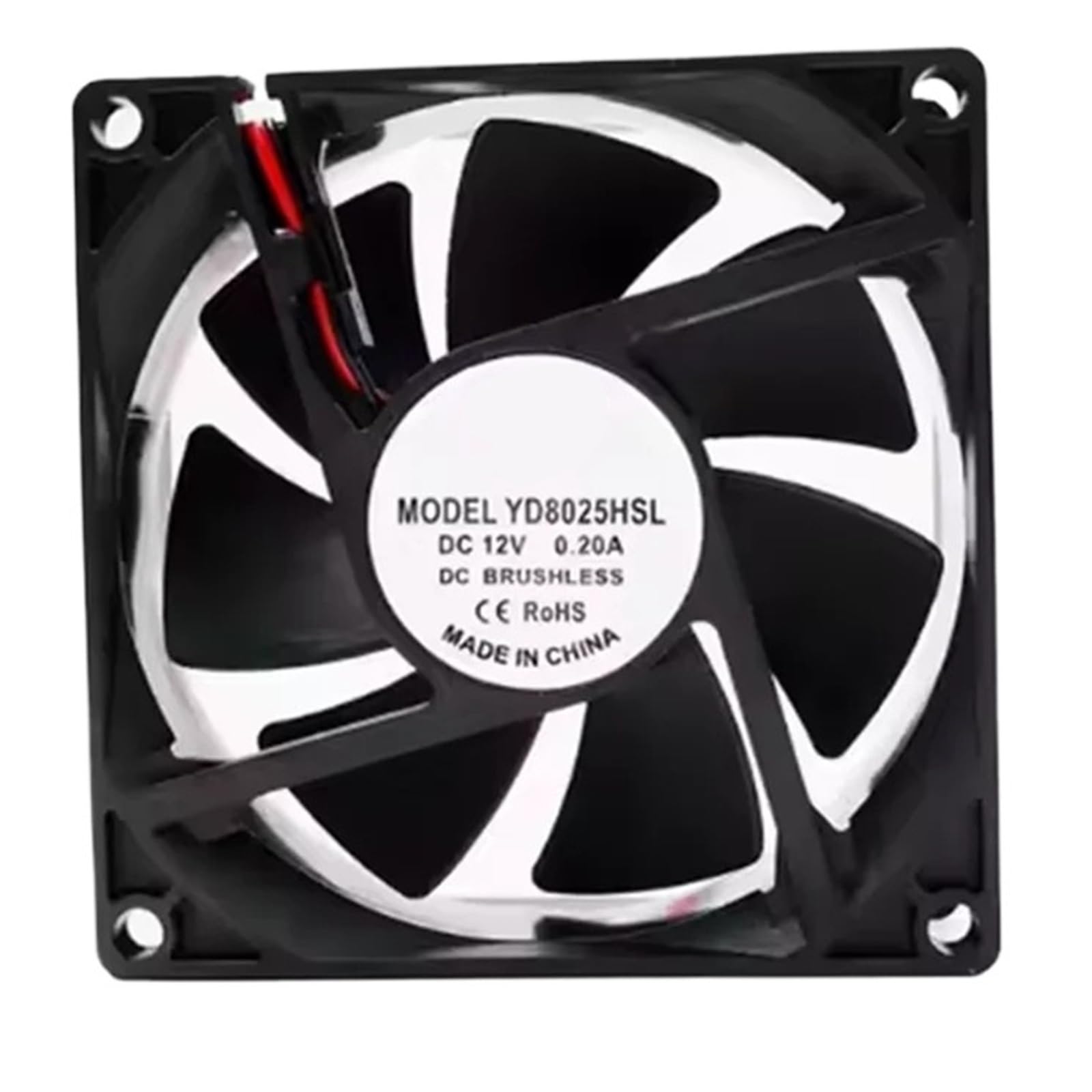 YMUGUEGH YD8025HSL 12V 0.20A 8CM 8025 cooling fan