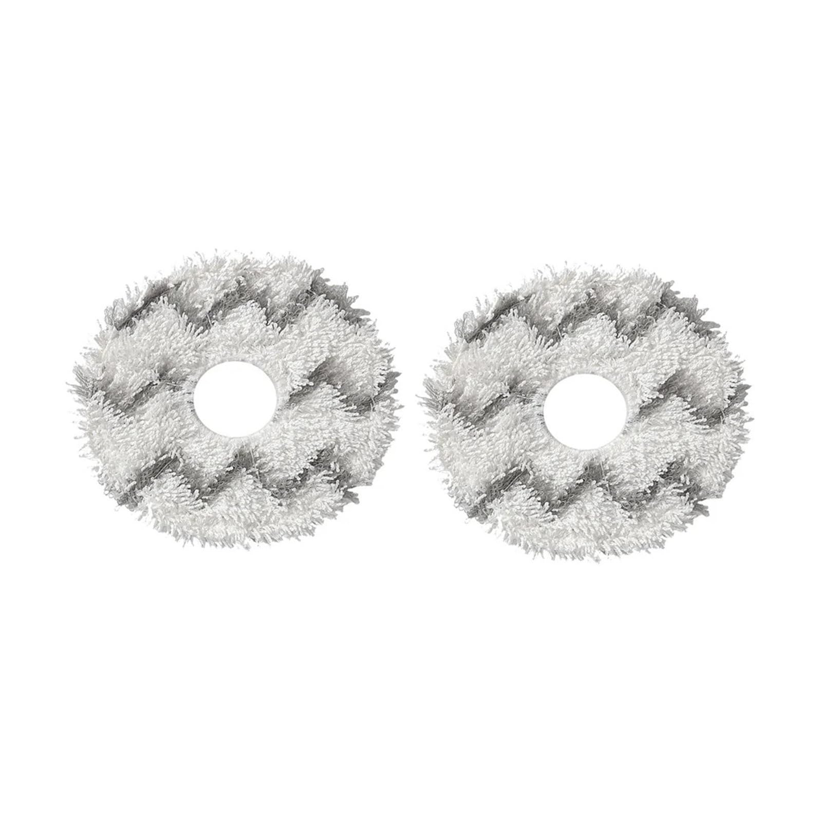 VIXWDRUTY Compatible For Ecovacs，X1 X2，Compatible For Omni，X5 T10 T20 T30 T50 N30 N9+ Accessories Robot Vacuum Cleaner Microfiber Mop Pad Mop Towel Part(2PCS)