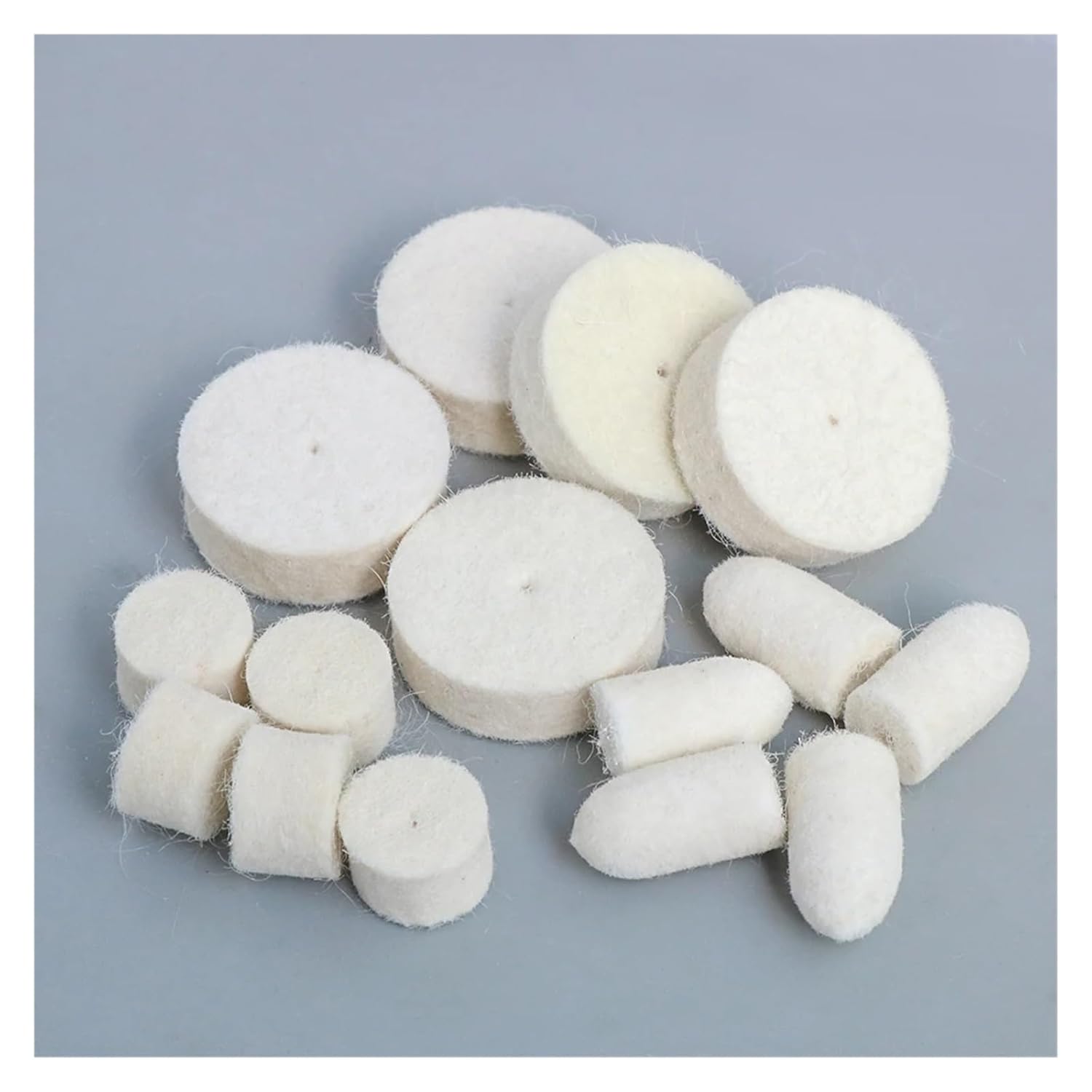 20/30/50/106pcs Wool Felt Polishing Buffing Wheel Grinding Pad for Accessories and Rotary Tool