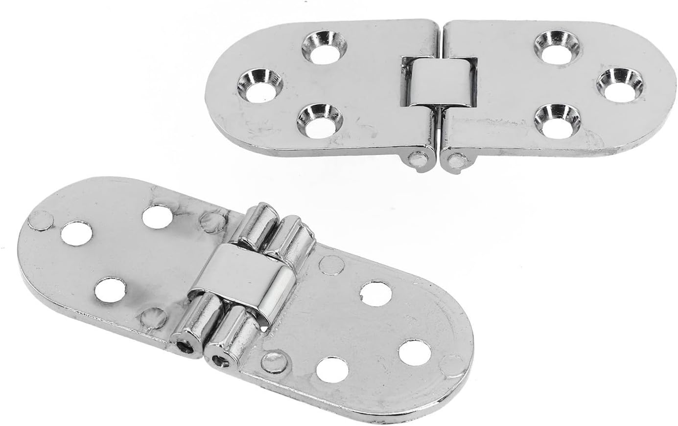 Zinc Alloy Cabinet Hinges Flip Top Table, 78 x 30mm Close Folding Table Hinge, 2 Pack, Compatible with Furniture, Computer Desk, Sewing Machine Cabinet
