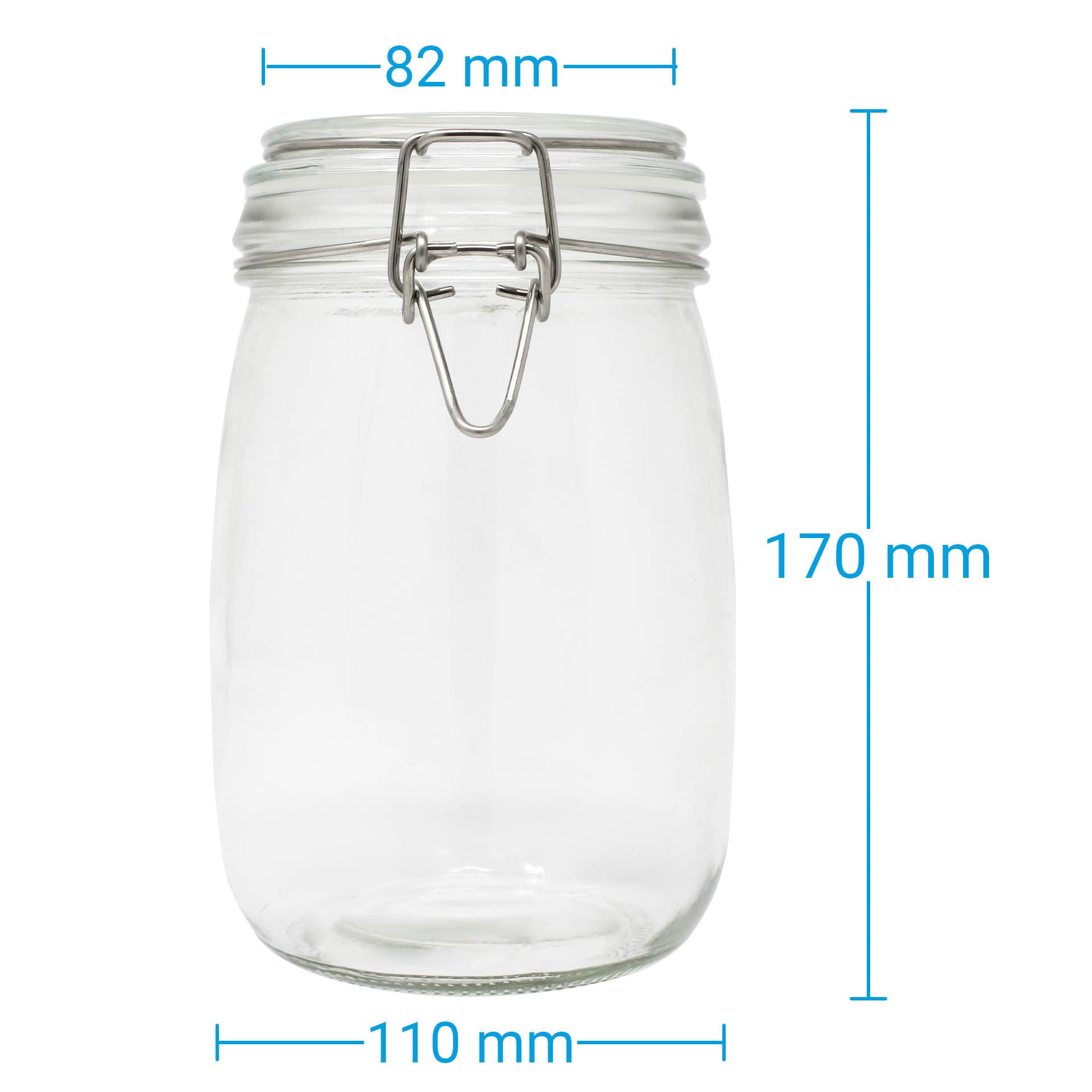 DistrEbution Einmachgläser 1000ml mit Bügelverschluss – 24er Set Drahtbügelgläser für Konservieren, Fermentieren & Einlegen – Luftdichte Vorratsgläser zum Aufbewahren