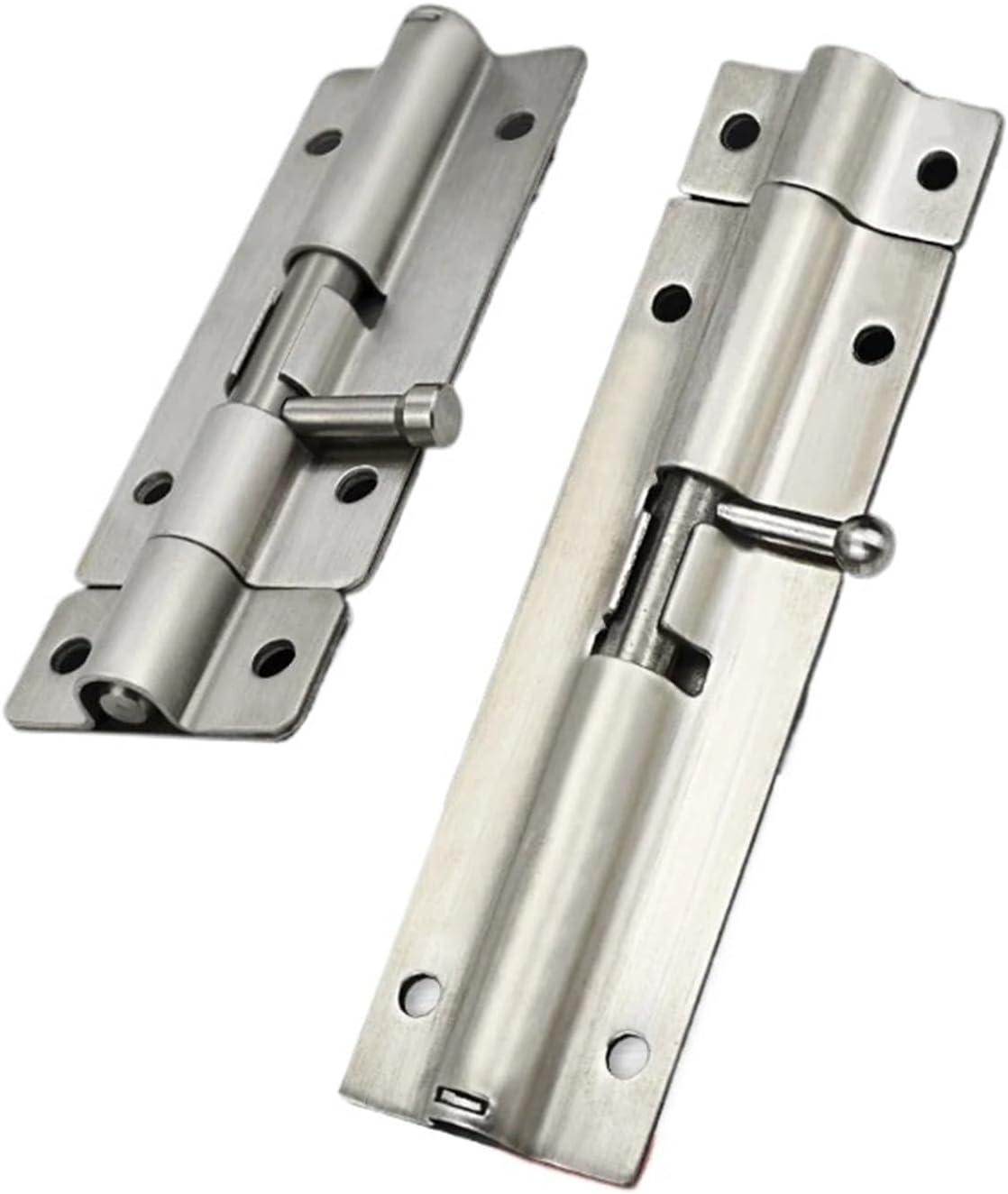 E00-90 4インチ ハードウェア ドアロック ステンレススチール バレル ボルト ラッチ 南京錠 クラスプセット つや消し 1個