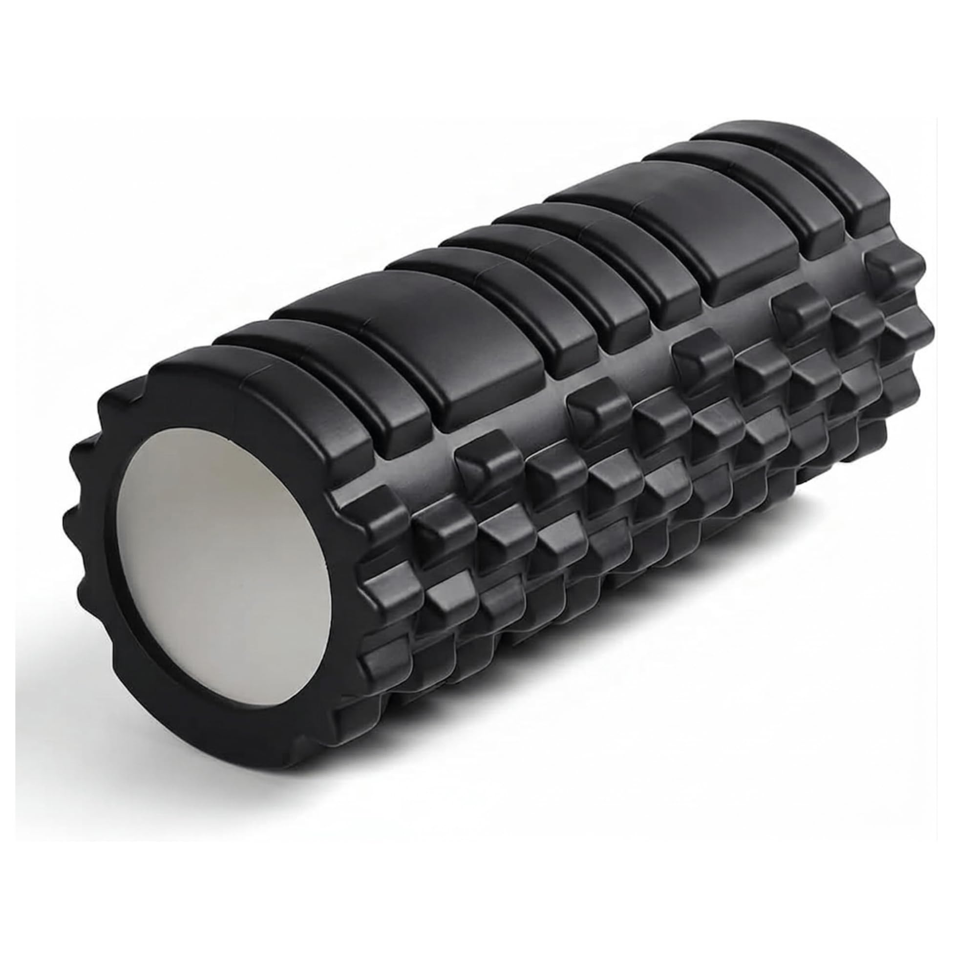 Wellesa Foam Roller for Back Pain Relief & Deep Tissue Massage | High Density EVA Muscle Roller for Exercise, Stretching & Recovery | Back, Legs, Calves, Thighs & Full Body Use | 33cm – Black-image-33
