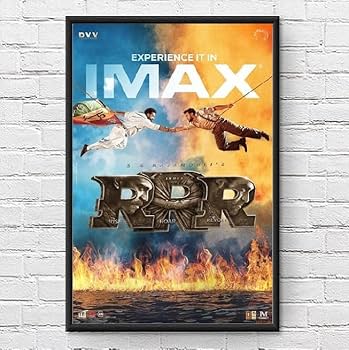 ポスターフレーム　映画ポスター Amazon.co.jp: 【フレーム付-黒-】 映画ポスター RRR アール